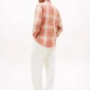 Regular Fit Plaid Linen-Blend Shirt Regular Fit Plaid Linen-Blend Shirt