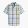 Regular Fit Plaid Linen-Blend Shirt Regular Fit Plaid Linen-Blend Shirt