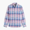 Regular Fit Plaid Linen-Blend Shirt Regular Fit Plaid Linen-Blend Shirt