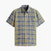 Regular Fit Plaid Linen-Blend Shirt Regular Fit Plaid Linen-Blend Shirt