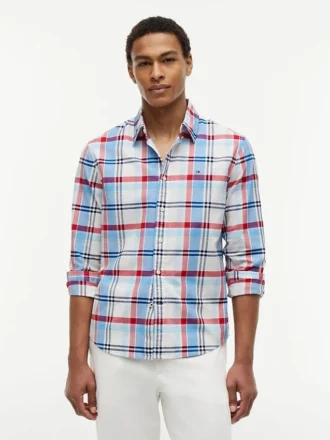 Regular Fit Plaid Oxford Shirt