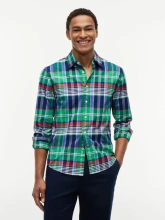 Regular Fit Plaid Oxford Shirt