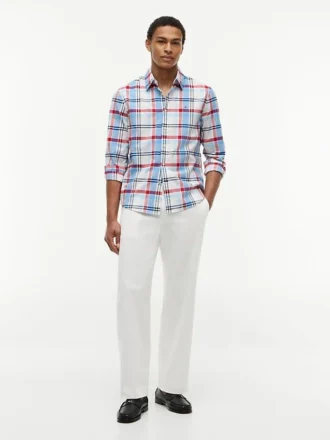 Regular Fit Plaid Oxford Shirt