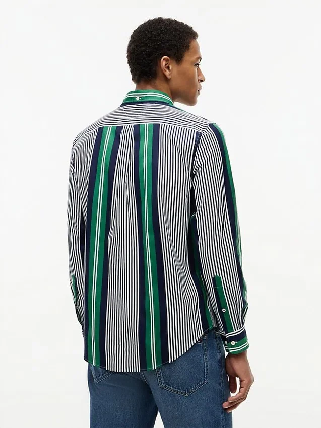 Regular Fit Retro Stripe All-Day Shirt Regular Fit Retro Stripe All-Day Shirt