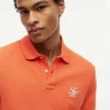 Regular Fit Script Monogram Pique Polo