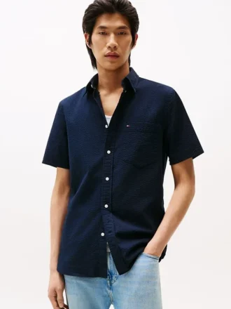 Regular Fit Seersucker Shirt