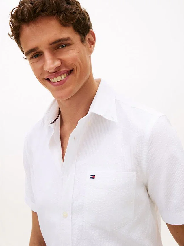Regular Fit Seersucker Shirt Regular Fit Seersucker Shirt
