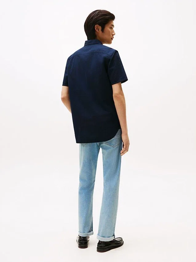 Regular Fit Seersucker Shirt Regular Fit Seersucker Shirt