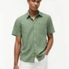 Regular Fit Short-Sleeve Linen-Blend Shirt Regular Fit Short-Sleeve Linen-Blend Shirt