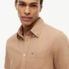 Regular Fit Short-Sleeve Linen-Blend Shirt Regular Fit Short-Sleeve Linen-Blend Shirt