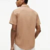 Regular Fit Short-Sleeve Linen-Blend Shirt Regular Fit Short-Sleeve Linen-Blend Shirt