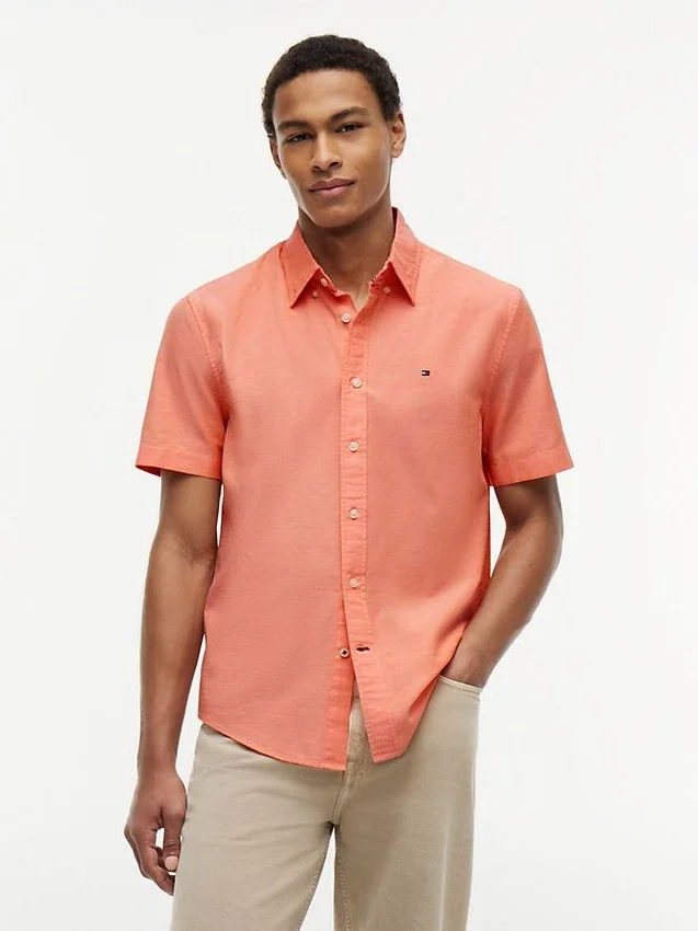 Regular Fit Short-Sleeve Oxford Shirt Regular Fit Short-Sleeve Oxford Shirt