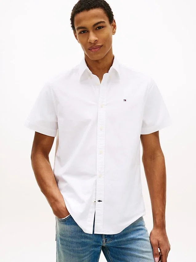 Regular Fit Short-Sleeve Oxford Shirt Regular Fit Short-Sleeve Oxford Shirt
