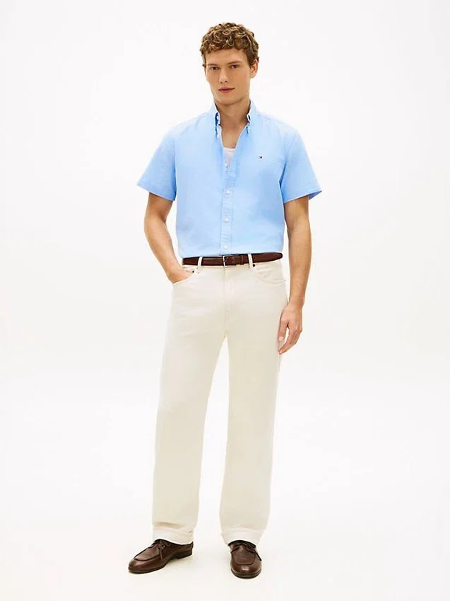 Regular Fit Short-Sleeve Oxford Shirt Regular Fit Short-Sleeve Oxford Shirt