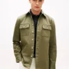 Regular Fit Slub Twill Overshirt