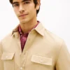 Regular Fit Slub Twill Overshirt