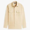 Regular Fit Slub Twill Overshirt