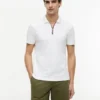 Regular Fit Smooth Cotton Zip Polo
