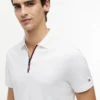 Regular Fit Smooth Cotton Zip Polo