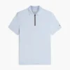 Regular Fit Smooth Cotton Zip Polo Regular Fit Smooth Cotton Zip Polo