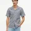Regular Fit Solar Print Camp Shirt Regular Fit Solar Print Camp Shirt