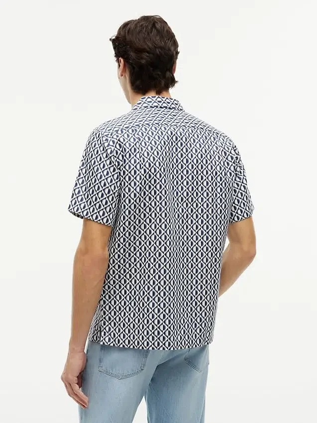 Regular Fit Solar Print Camp Shirt Regular Fit Solar Print Camp Shirt