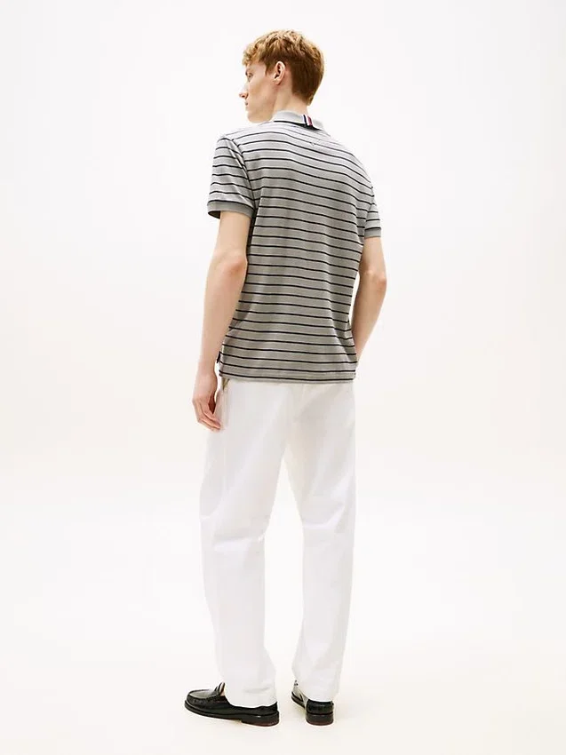 Regular Fit Stripe Cotton Polo Regular Fit Stripe Cotton Polo