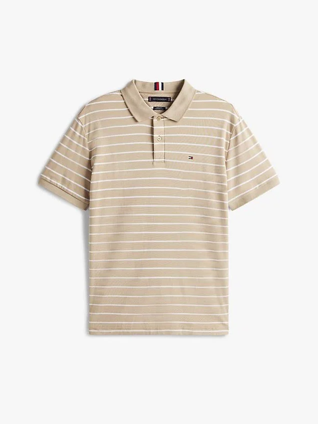 Regular Fit Stripe Cotton Polo Regular Fit Stripe Cotton Polo