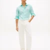 Regular Fit Stripe Linen Shirt Regular Fit Stripe Linen Shirt