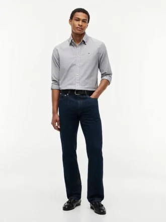 Regular Fit Stripe Stretch Oxford Shirt