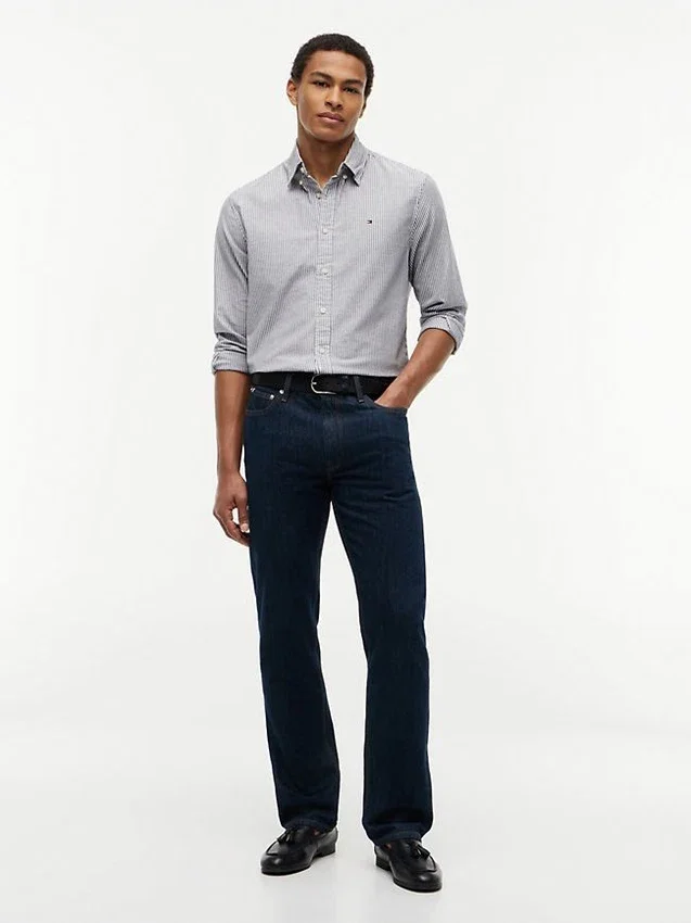Regular Fit Stripe Stretch Oxford Shirt Regular Fit Stripe Stretch Oxford Shirt