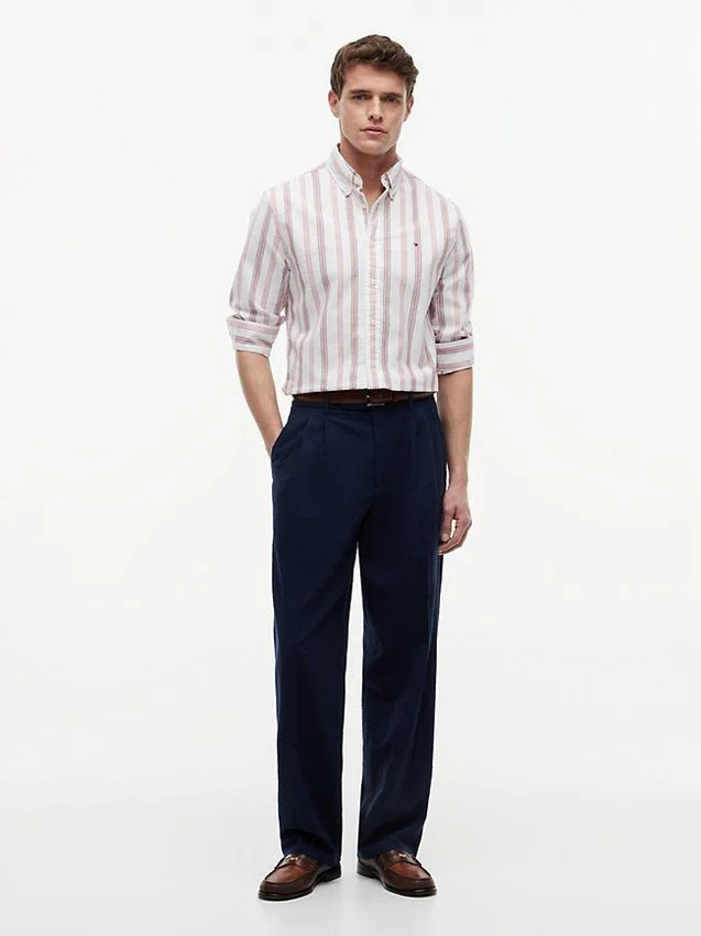 Regular Fit Stripe Stretch Oxford Shirt Regular Fit Stripe Stretch Oxford Shirt