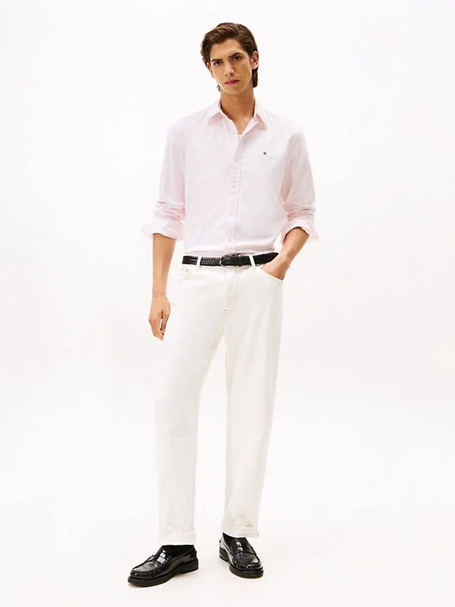 Regular Fit Stripe Stretch Oxford Shirt Regular Fit Stripe Stretch Oxford Shirt