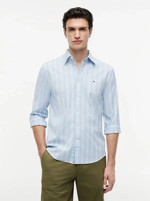 Regular Fit Striped All-Day Shirt Regular Fit Striped All-Day Shirt
