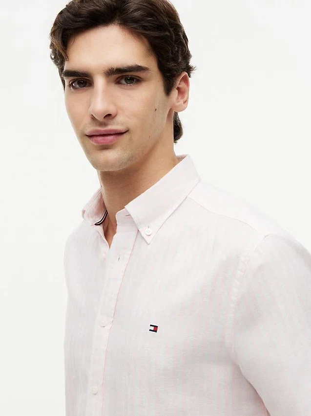 Regular Fit Striped Cotton-Linen Shirt Regular Fit Striped Cotton-Linen Shirt