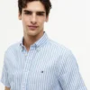 Regular Fit Striped Cotton-Linen Shirt Regular Fit Striped Cotton-Linen Shirt