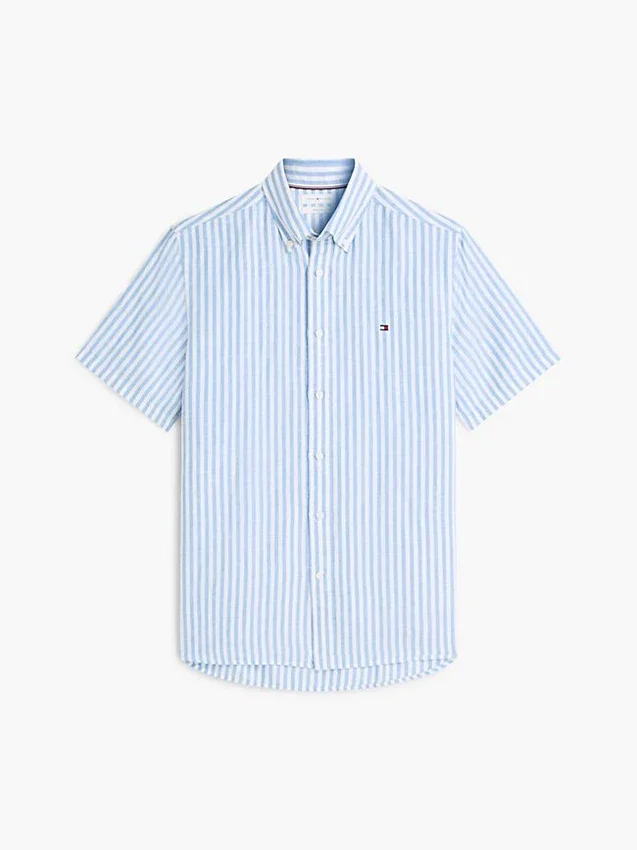 Regular Fit Striped Cotton-Linen Shirt Regular Fit Striped Cotton-Linen Shirt