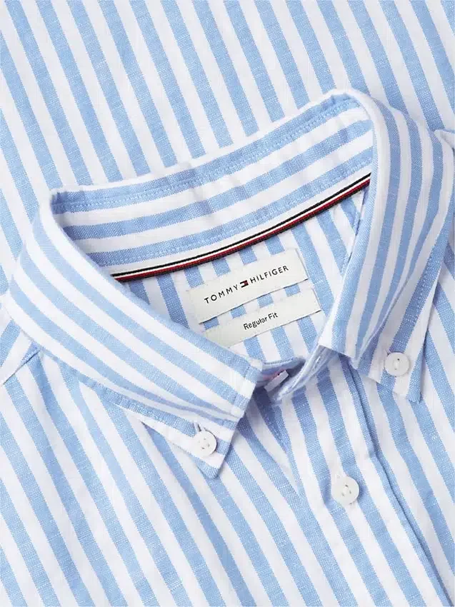 Regular Fit Striped Cotton-Linen Shirt Regular Fit Striped Cotton-Linen Shirt