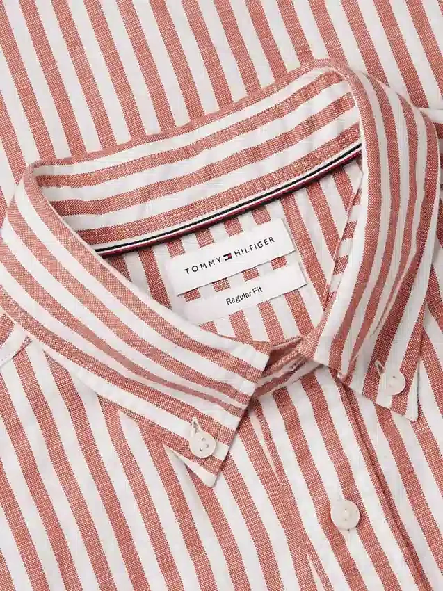 Regular Fit Striped Cotton-Linen Shirt Regular Fit Striped Cotton-Linen Shirt