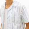 Regular Fit Striped Dobby Camp Shirt Regular Fit Striped Dobby Camp Shirt