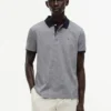 Regular Fit Striped Interlock Polo