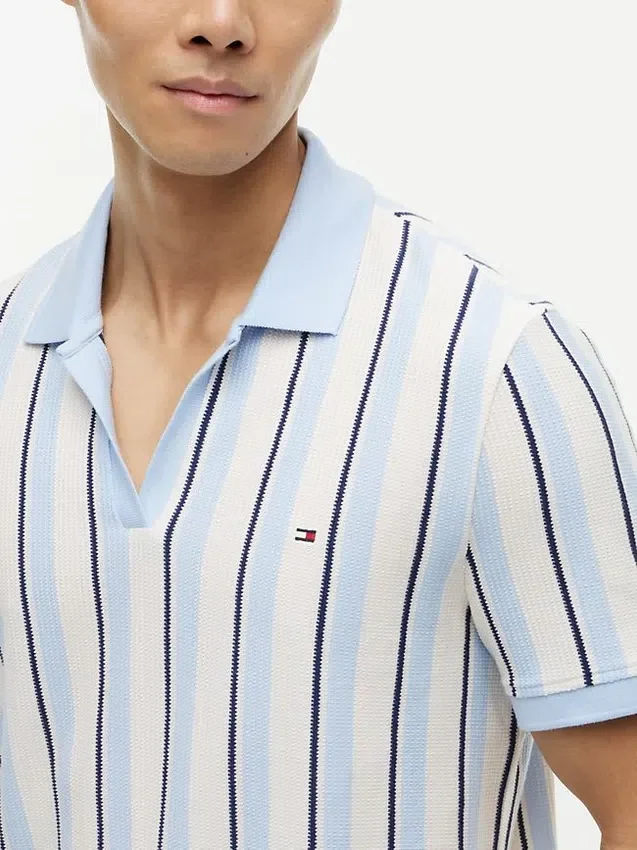 Regular Fit Striped Knit Polo Regular Fit Striped Knit Polo