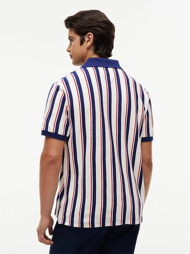 Regular Fit Striped Knit Polo Regular Fit Striped Knit Polo