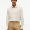 Regular Fit Striped Linen-Blend Shirt Regular Fit Striped Linen-Blend Shirt