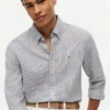 Regular Fit Striped Linen-Blend Shirt