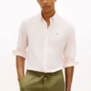 Regular Fit Striped Linen-Blend Shirt