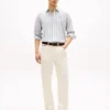 Regular Fit Striped Linen-Blend Shirt