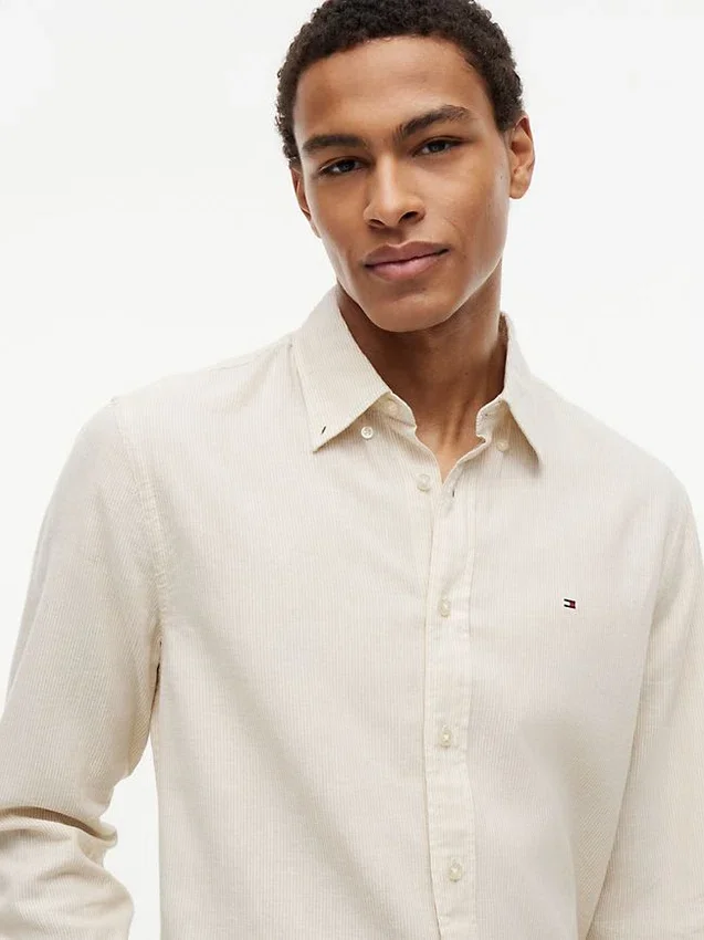 Regular Fit Striped Linen-Blend Shirt Regular Fit Striped Linen-Blend Shirt