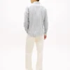 Regular Fit Striped Linen-Blend Shirt