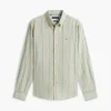 Regular Fit Striped Linen-Blend Shirt